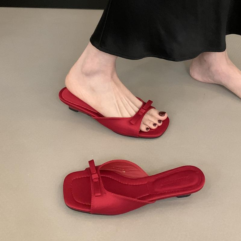 Fashion Bailamos 2025 New Comfortable Low Heel Square Head Sandals Sweet Bow Silk Thick Heel Slippers Ladies Outwear Beach Slides Mujer 39
Fashion Bailamos 2025 New Comfortable Low Heel Square Head Sandals Sweet Bow Silk Thick Heel Slippers Ladies Outwear Beach Slides Mujer 39