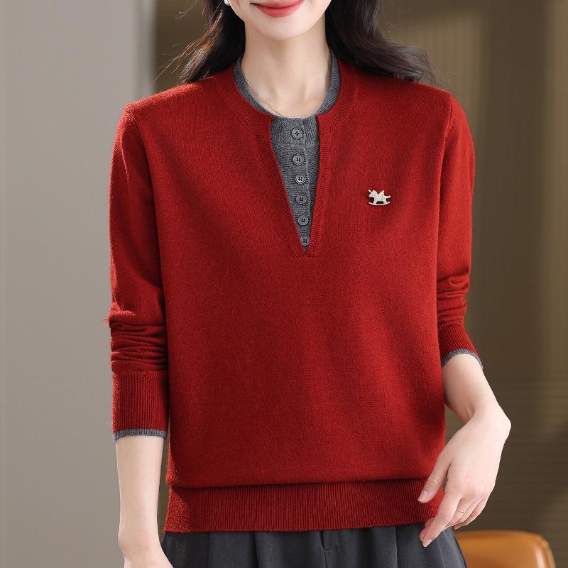Elegant Knitwear Base Layer Sweater for Middle-Aged Women 2XL (105-120 lbs)
Elegant Knitwear Base Layer Sweater for Middle-Aged Women 2XL (105-120 lbs)