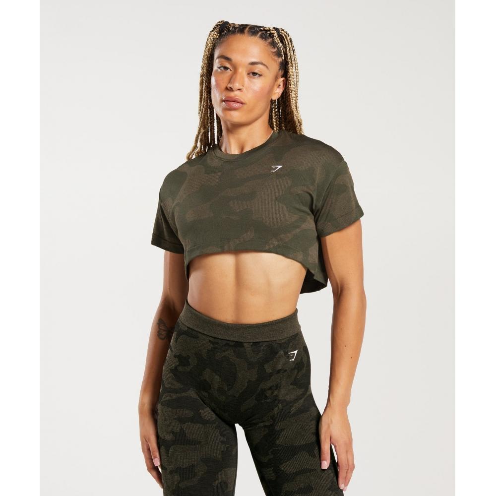 GYMSHARK Adapt Camo Бесшовный укороченный топ в рубчик Зимний оливковый Soul Brown B6A2T ECC1
GYMSHARK Adapt Camo Бесшовный укороченный топ в рубчик Зимний оливковый Soul Brown B6A2T ECC1