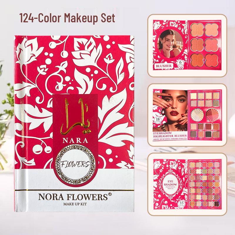 124-Color All-in-One Makeup Palette: Book-Style Compact with Contour, Eyeshadow, and Lipstick 124-Color Makeup Set
124-Color All-in-One Makeup Palette: Book-Style Compact with Contour, Eyeshadow, and Lipstick 124-Color Makeup Set
