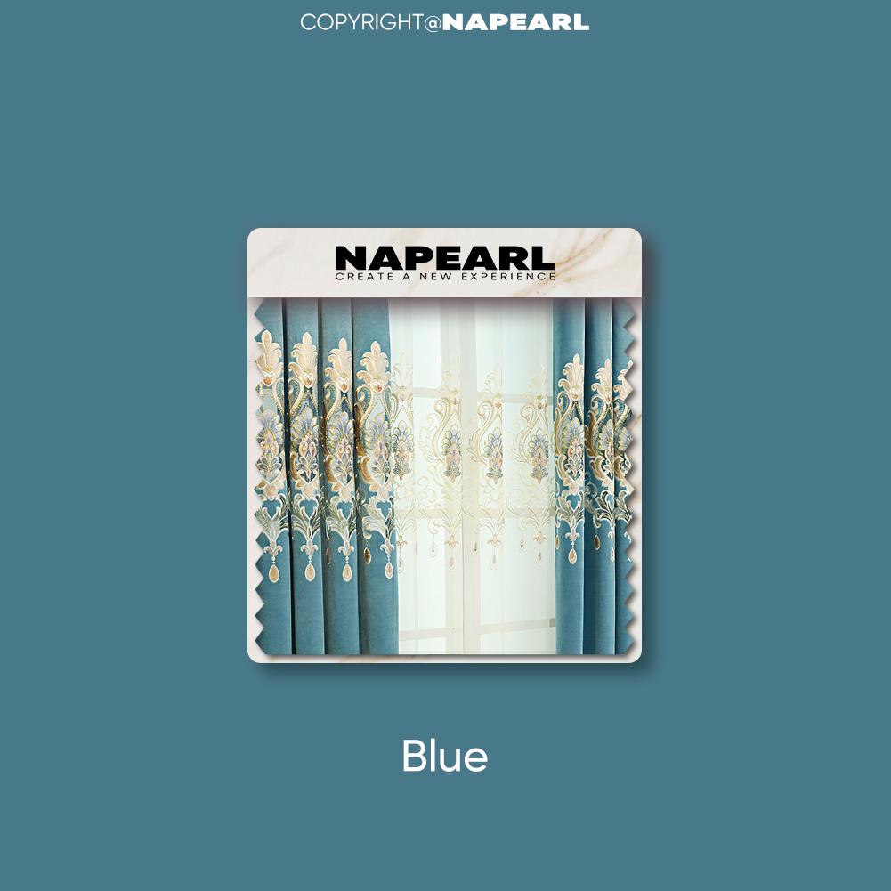 1PC NAPEARL Європейські розкішні вишиті штори з тонкими марлевими шторами для домашнього декору вітальні, спальні Tulle-300x260cm синій
1PC NAPEARL Європейські розкішні вишиті штори з тонкими марлевими шторами для домашнього декору вітальні, спальні Tulle-300x260cm синій