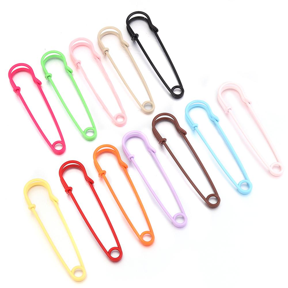 10pcs/lot 64x15mm Colored Safety Pins Brooch Metal Iron Sewing Pins Fasteners For DIY Jewelry Brooches Garment Decor Accessories
10pcs/lot 64x15mm Colored Safety Pins Brooch Metal Iron Sewing Pins Fasteners For DIY Jewelry Brooches Garment Decor Accessories