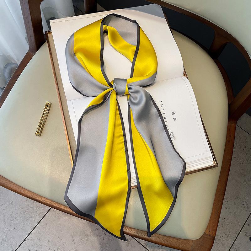New Contrasting Color Small Silk Scarf for Women Early Autumn Fashion Simulated Silk Decorative Small Scarf Retro Color Matching Hairband 15*150CM
New Contrasting Color Small Silk Scarf for Women Early Autumn Fashion Simulated Silk Decorative Small Scarf Retro Color Matching Hairband 15*150CM