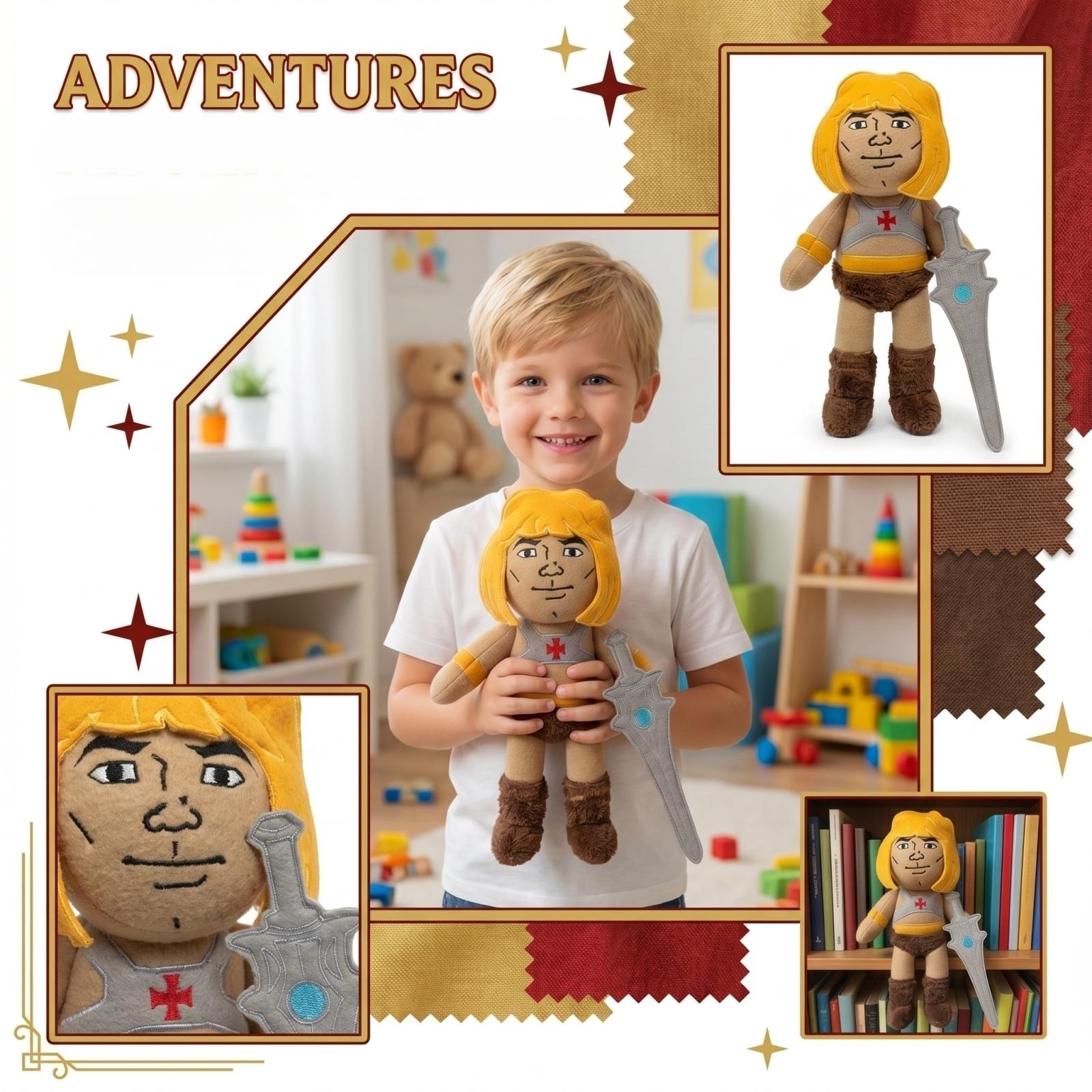 Plush Character Doll with Soft Fabric Body and Detailed Accessories Includes Sword and Armor Design Suitable for Collectors and Display one size жёлтый
Plush Character Doll with Soft Fabric Body and Detailed Accessories Includes Sword and Armor Design Suitable for Collectors and Display one size жёлтый