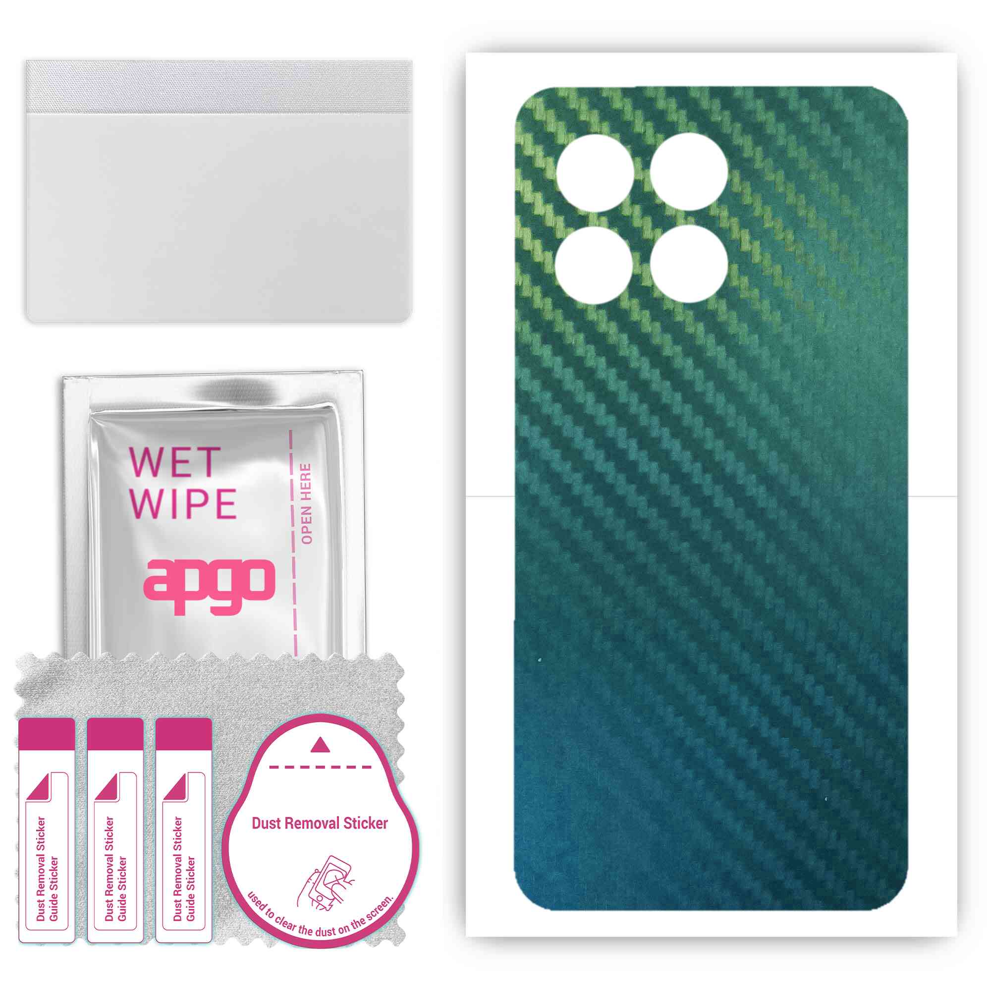 apgo Protective Skin Sticker for the back compatible with Honor X6a, Wrap Film, Foil, Vinyl - Pattern Carbon Chameleon CAKA1
apgo Protective Skin Sticker for the back compatible with Honor X6a, Wrap Film, Foil, Vinyl - Pattern Carbon Chameleon CAKA1