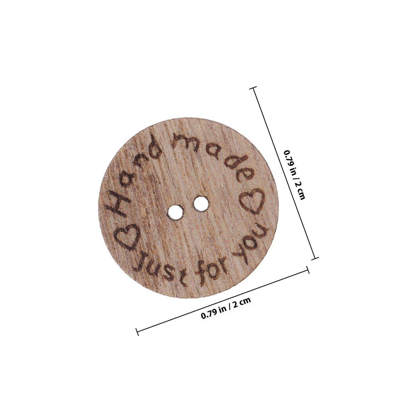 100Pcs Wooden Buttons Handmade Round Double-Hole DIY Craft Buttons for Sewing Crochet Knitting Projects Handmade Button Ornament світло-жовтого кольору
100Pcs Wooden Buttons Handmade Round Double-Hole DIY Craft Buttons for Sewing Crochet Knitting Projects Handmade Button Ornament світло-жовтого кольору