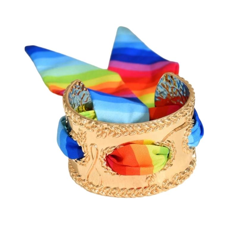 Retro Styles Women’s Cuff Bracelet Vibranting Ribbon Accent Sturdy Alloy Construction Fashion Jewelry Gift
Retro Styles Women’s Cuff Bracelet Vibranting Ribbon Accent Sturdy Alloy Construction Fashion Jewelry Gift