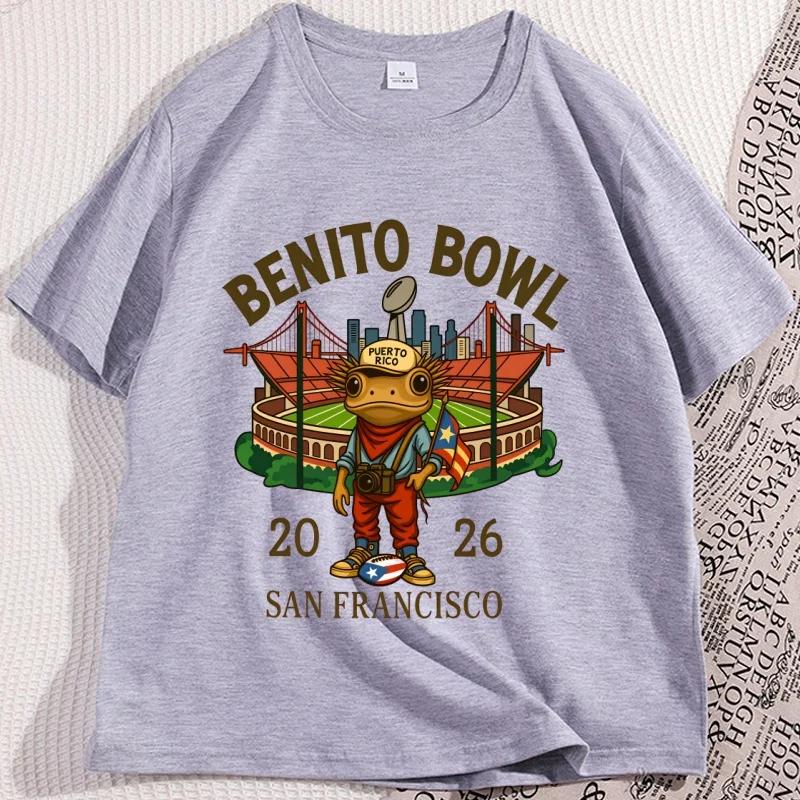 Benito Bowl T Shirt Puerto Rico Coqui Frog Tee Shirt Football Printed Graphic T Shirts Short Sleeve Comfortable Tees 3XL
Benito Bowl T Shirt Puerto Rico Coqui Frog Tee Shirt Football Printed Graphic T Shirts Short Sleeve Comfortable Tees 3XL