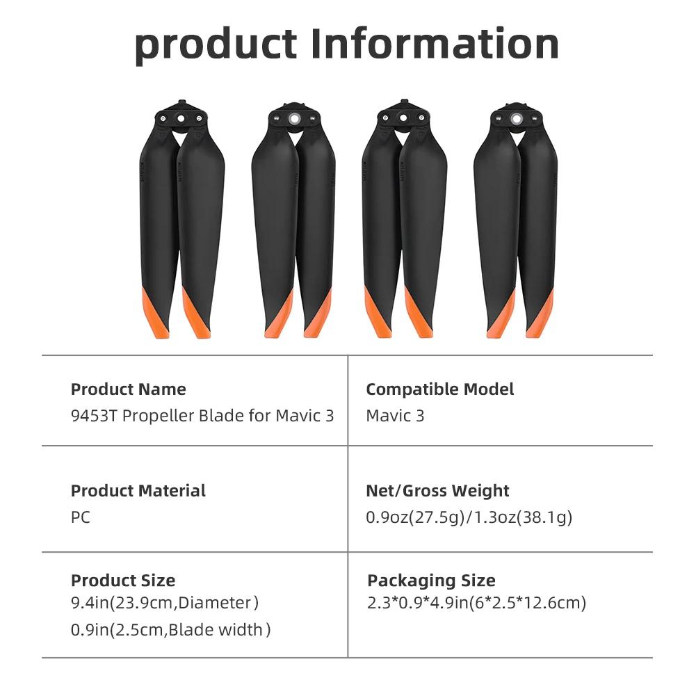 9453T Propeller for DJI Mavic 3 Pro Classic Quick Release Foldable Props Blade Light Weight Screw Wing Replacemen Accessory
9453T Propeller for DJI Mavic 3 Pro Classic Quick Release Foldable Props Blade Light Weight Screw Wing Replacemen Accessory