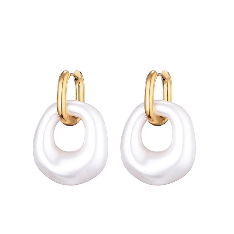 New Fashion Hollow Big Statement Acrylic Pendant Hoop Earrings For Women Gold Color Stainless Steel Ear Buckle Female Zircon жемчужина белый
New Fashion Hollow Big Statement Acrylic Pendant Hoop Earrings For Women Gold Color Stainless Steel Ear Buckle Female Zircon жемчужина белый