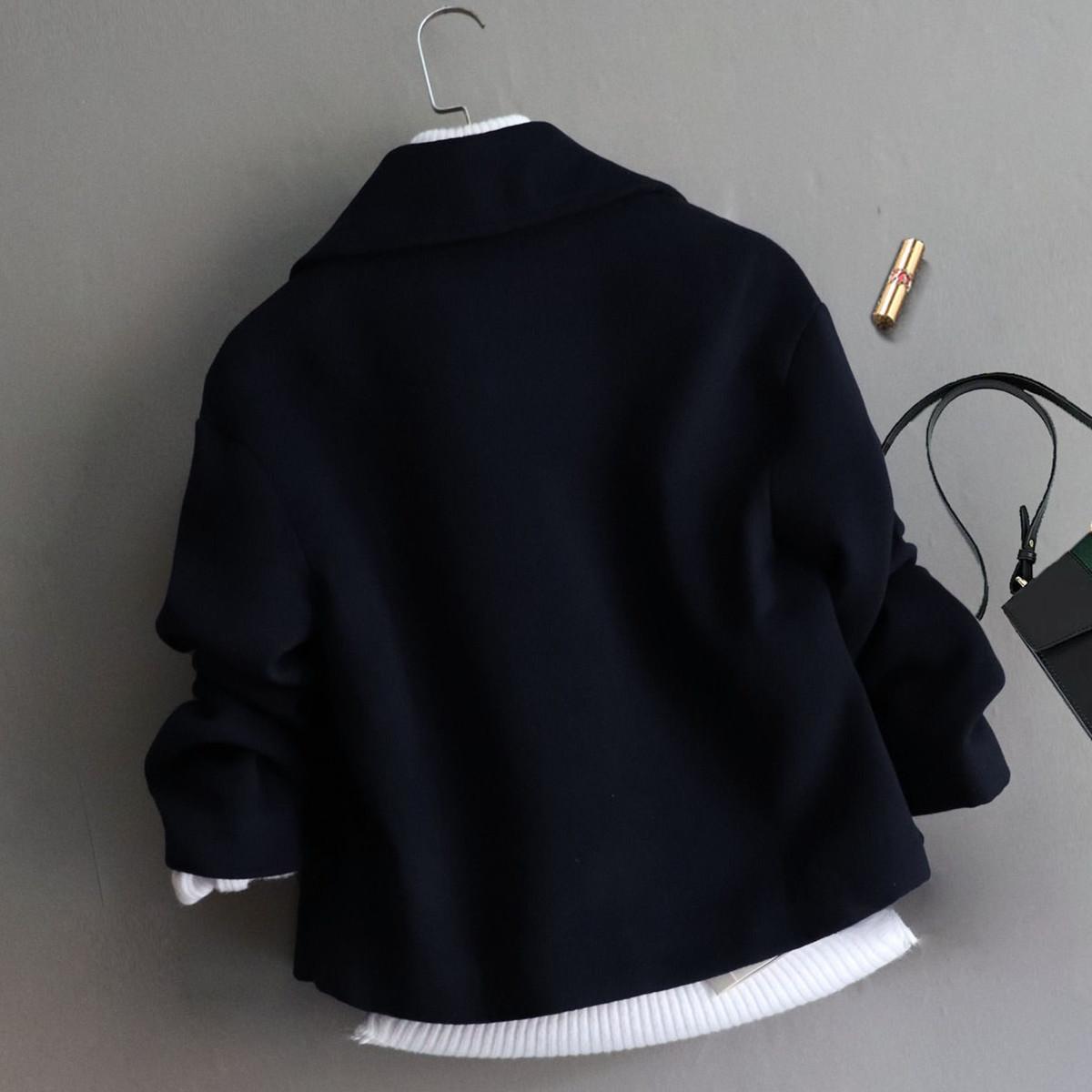 (with inner lining) short woolen jacket women s clothing winter new fashion one-button temperament coat S чёрный
(with inner lining) short woolen jacket women s clothing winter new fashion one-button temperament coat S чёрный