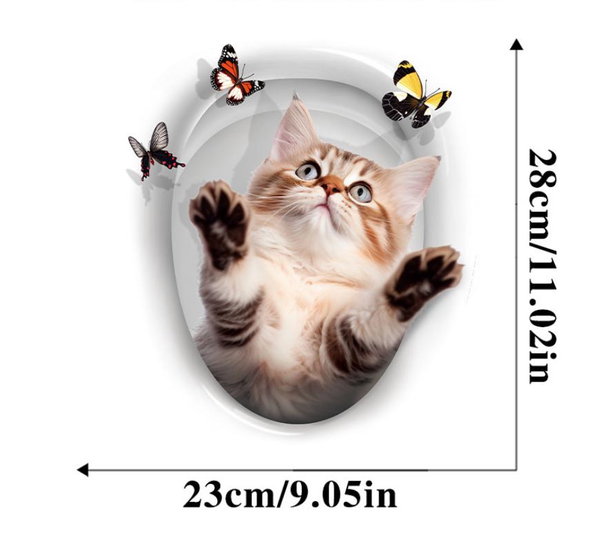 1 шт. Страшная кошка наклейка на унитаз - Уникальная наклейка для украшения дома для создания веселой атмосферы чёрный
1 шт. Страшная кошка наклейка на унитаз - Уникальная наклейка для украшения дома для создания веселой атмосферы чёрный