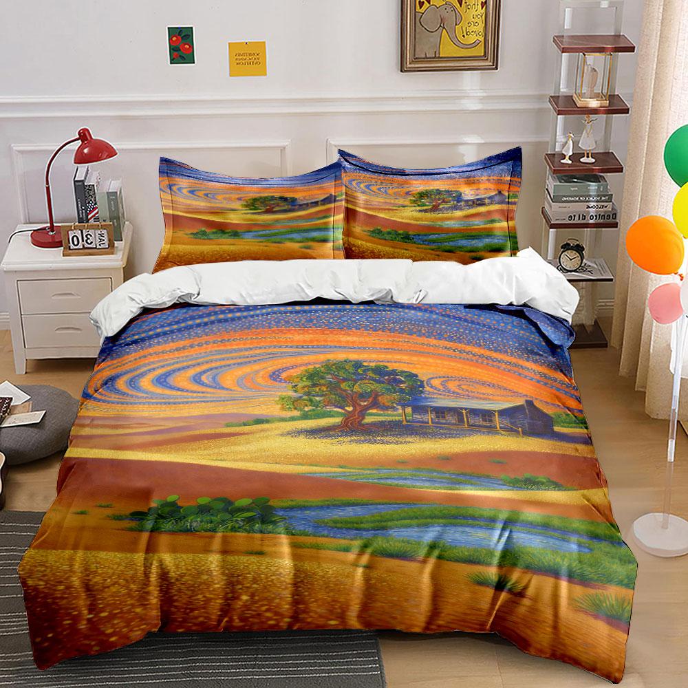 Swirling sky, tree, house. Bedding sets Duvet cover sets Duvet covers Pillowcases(1 * Duvet Cover 2 * Pillowcases, without duvet insert) 135x200cm
Swirling sky, tree, house. Bedding sets Duvet cover sets Duvet covers Pillowcases(1 * Duvet Cover 2 * Pillowcases, without duvet insert) 135x200cm