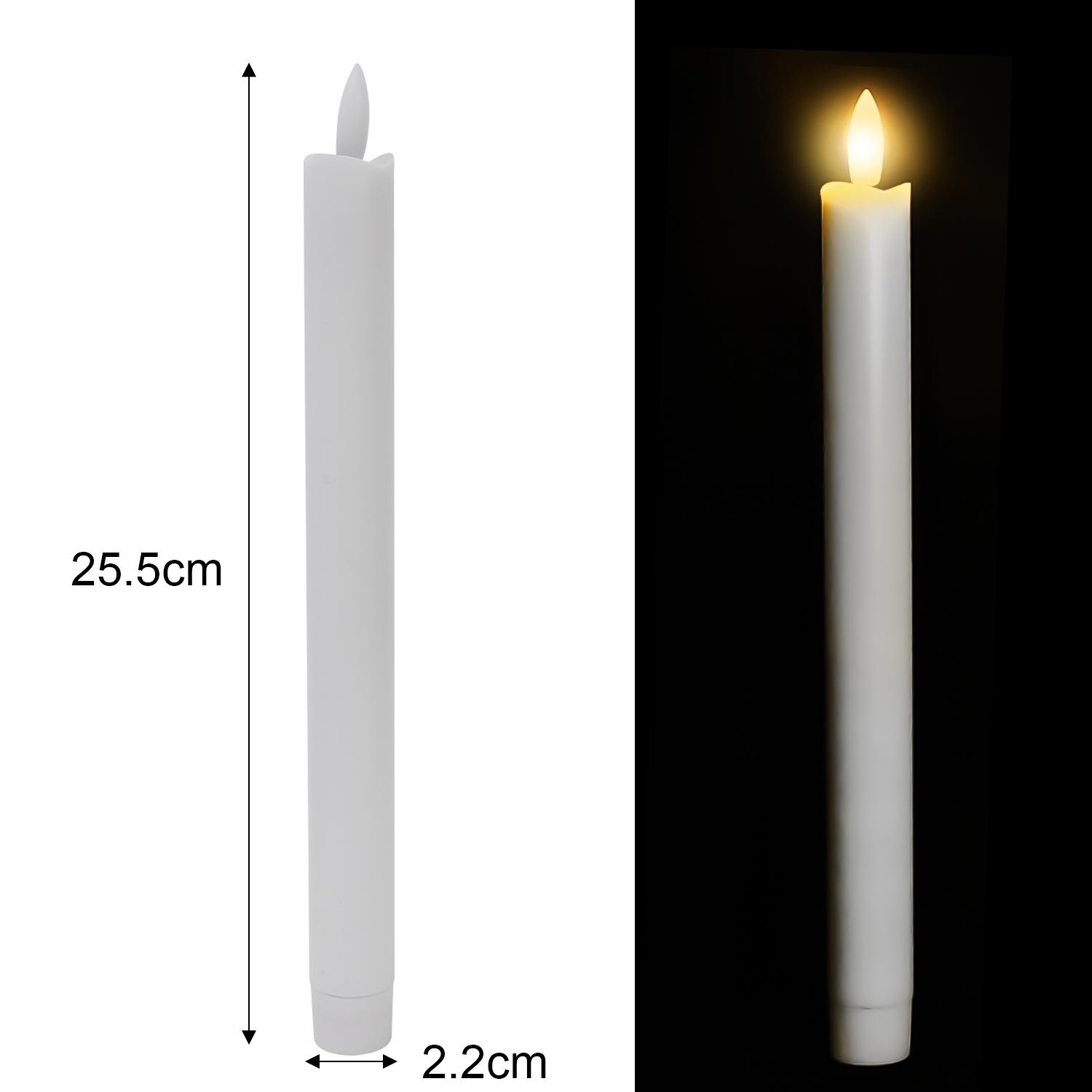 1/24pcs LED Flameless Taper Candles Lights 3D Wick Battery Christmas Simulation Long Candles Window Electric Candles Lamps 1pc білий
1/24pcs LED Flameless Taper Candles Lights 3D Wick Battery Christmas Simulation Long Candles Window Electric Candles Lamps 1pc білий