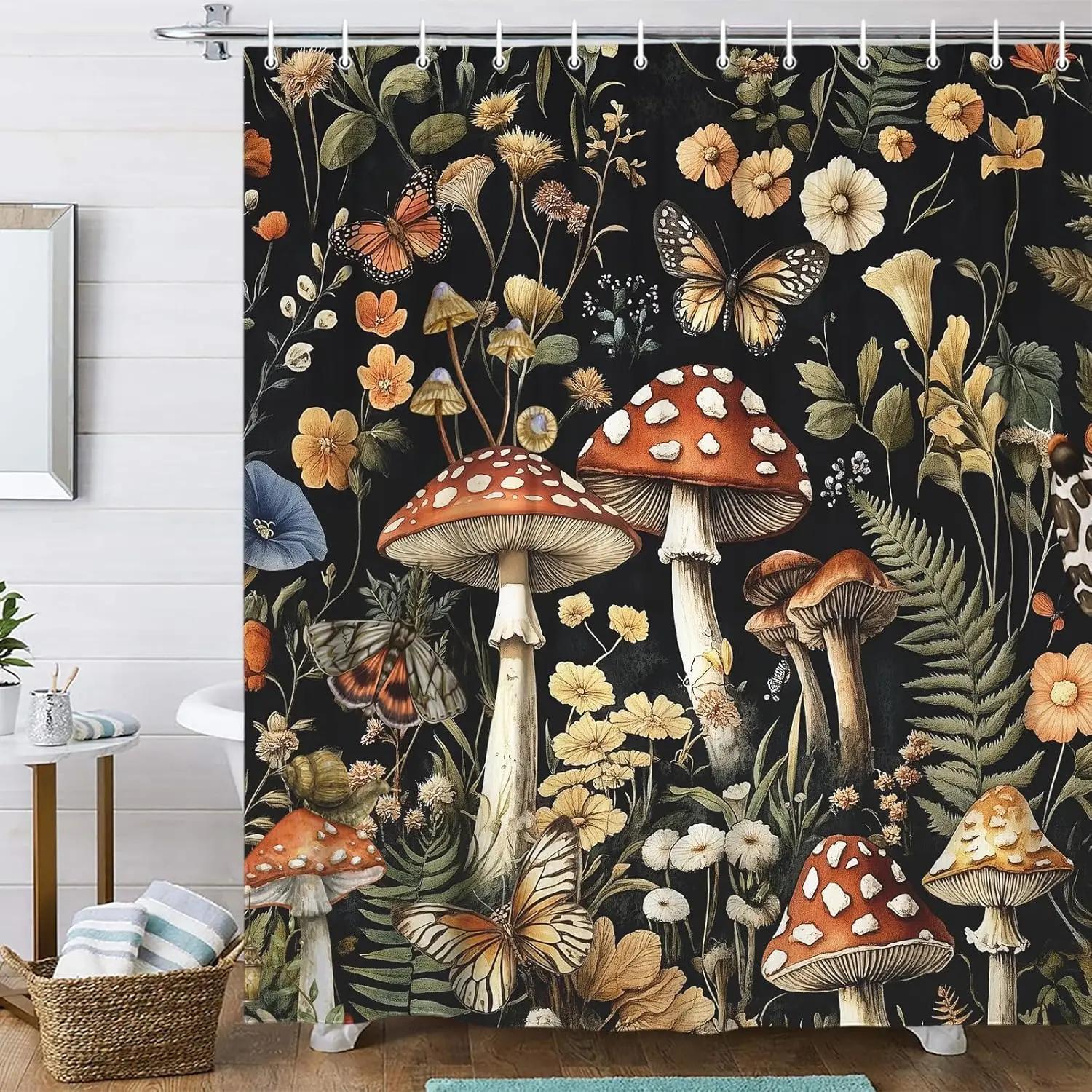 Занавеска для душа Лесная деревня фей, Домашнее украшение для ванной комнаты Занавеска для душа с рисунком лесной дикой природы с крючками 120X180CM
Занавеска для душа Лесная деревня фей, Домашнее украшение для ванной комнаты Занавеска для душа с рисунком лесной дикой природы с крючками 120X180CM