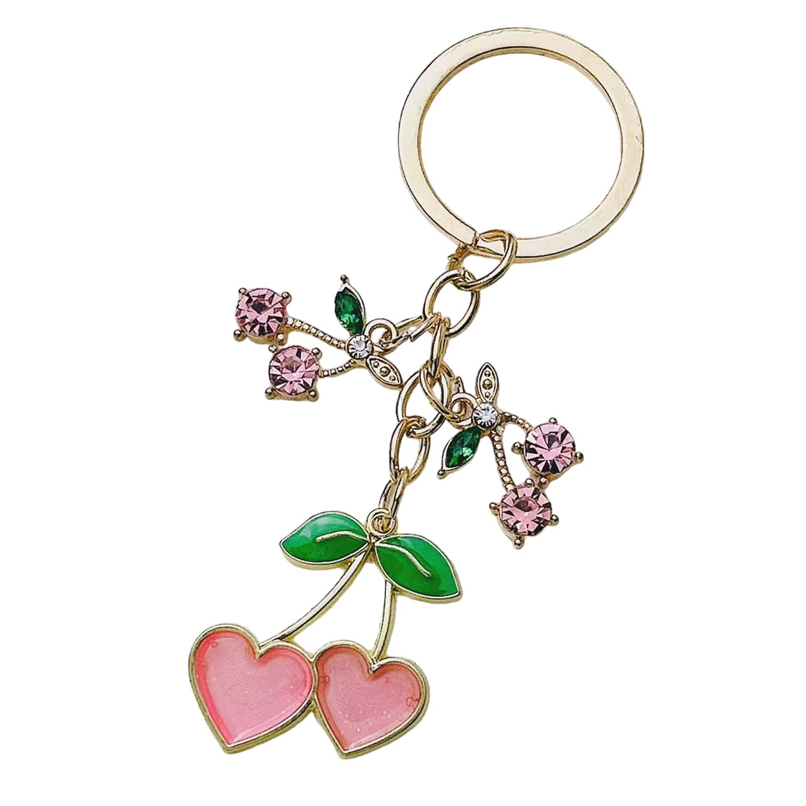 Cute Cherry Heart Keychain Fashionable Zinc Alloy Charm Bag Pendant Keyring Decoration for Keys Bags and Backpacks рожевий
Cute Cherry Heart Keychain Fashionable Zinc Alloy Charm Bag Pendant Keyring Decoration for Keys Bags and Backpacks рожевий