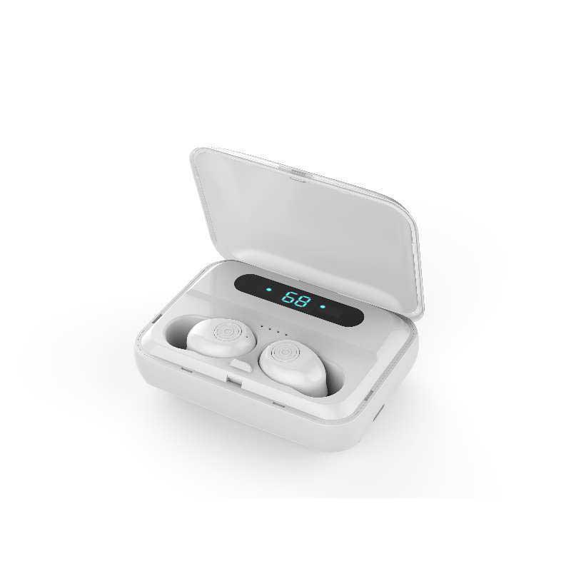 F9-5 TWS Беспроводная связь Bluetooth 5.0 Наушник Мини Невидимая стерео гарнитура с шумоподавлением Светодиодный дисплей белый
F9-5 TWS Беспроводная связь Bluetooth 5.0 Наушник Мини Невидимая стерео гарнитура с шумоподавлением Светодиодный дисплей белый