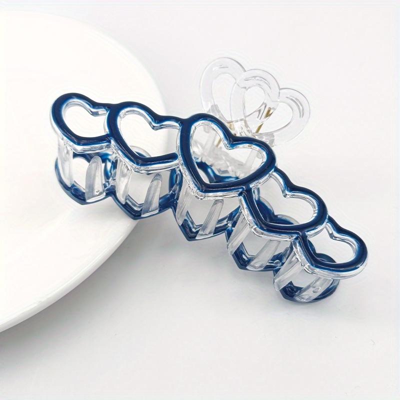 Ladies fashionable dripping oil five-connected plastic claws темно-синього кольору
Ladies fashionable dripping oil five-connected plastic claws темно-синього кольору