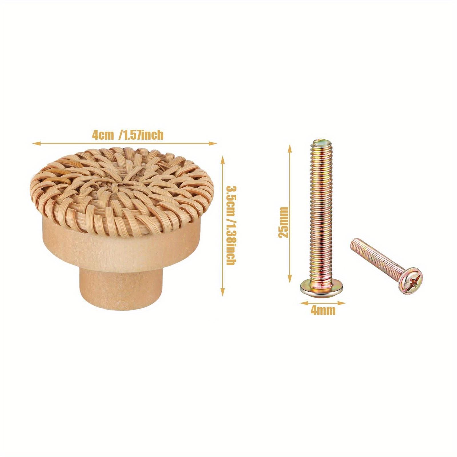 6PCS Rattan Wooden Handles Round Handmade Cabinets Drawer Pulls Wood Kitchen Cupboard Wardrobe Door Dresser Knobs
6PCS Rattan Wooden Handles Round Handmade Cabinets Drawer Pulls Wood Kitchen Cupboard Wardrobe Door Dresser Knobs