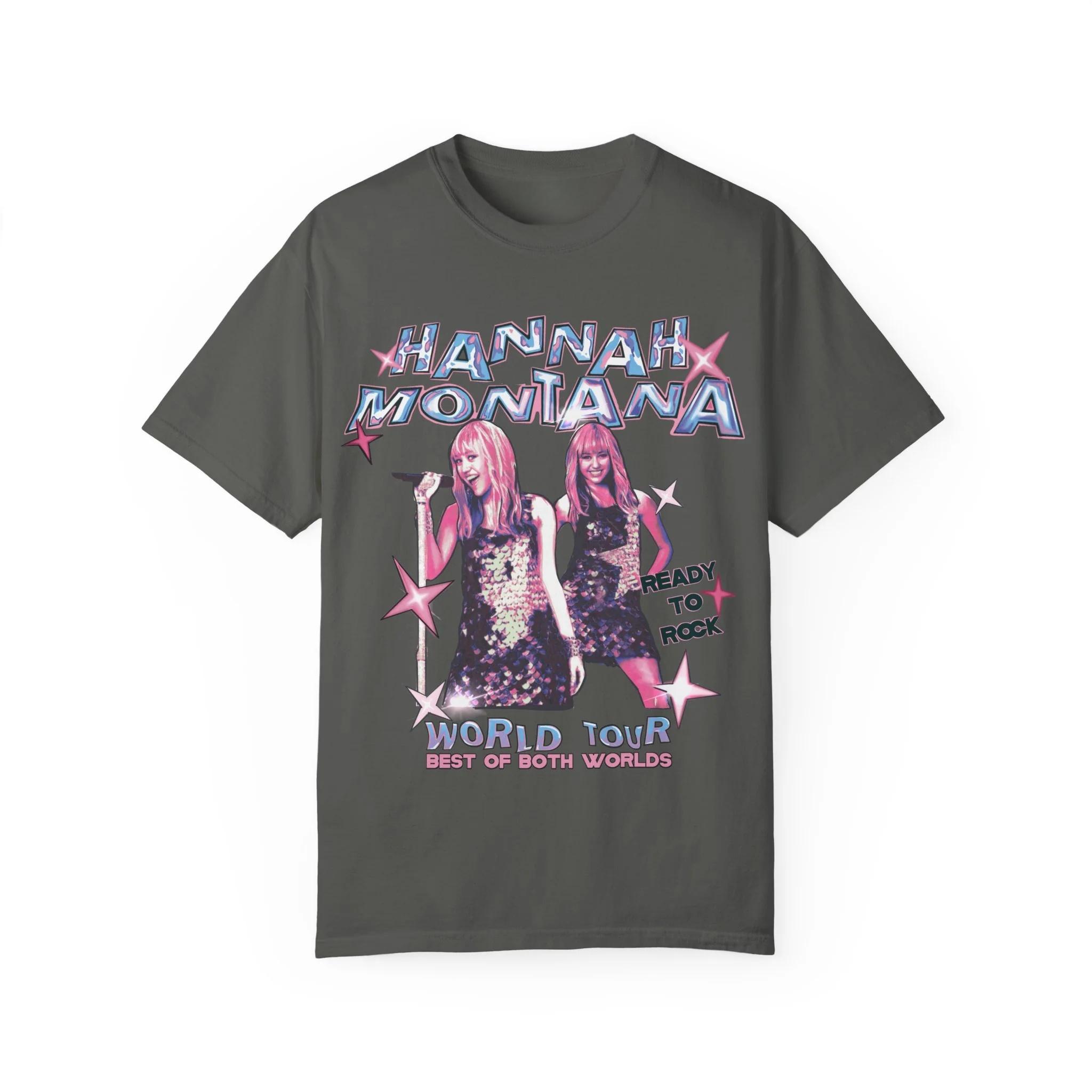 Hannah Montana Printed Tshirt for Unisex and Women Pure Cotton Summer Clothing Casual and Fashionable Round Neck Tshirt Fan Gift M
Hannah Montana Printed Tshirt for Unisex and Women Pure Cotton Summer Clothing Casual and Fashionable Round Neck Tshirt Fan Gift M