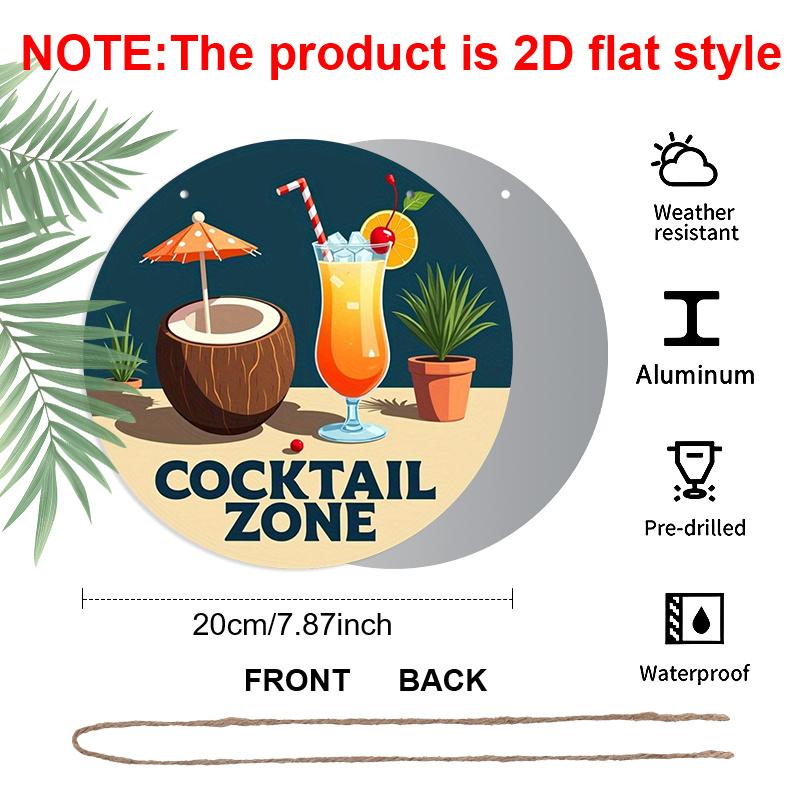 2D Flat 1pc, 8x8 in, Vibrant Tropical Drink Aluminum Metal Decorative Signs & Plaques, Coconut, Umbrella, and Refreshing Beverage Design for Living 1pc
2D Flat 1pc, 8x8 in, Vibrant Tropical Drink Aluminum Metal Decorative Signs & Plaques, Coconut, Umbrella, and Refreshing Beverage Design for Living 1pc