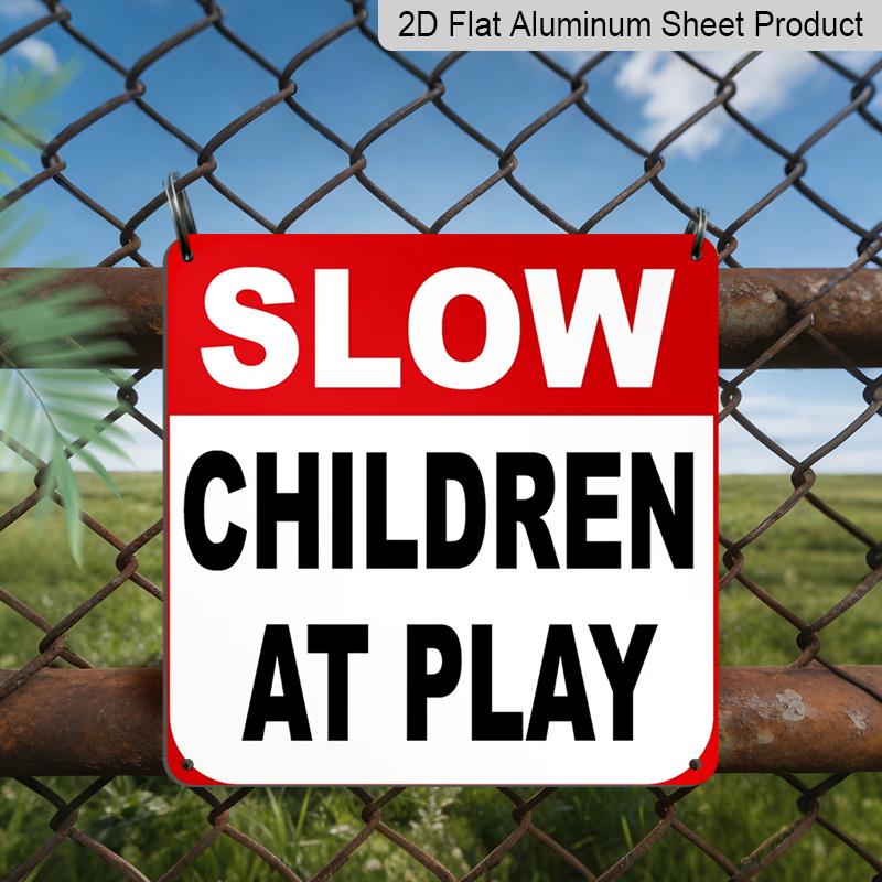 2D Flat 1pc, Slow Children At Play Metal Sign - Heavy-Duty Aluminum Warning Sign with Red Border & White Background - Zone-like Plaque for 20*20cm
2D Flat 1pc, Slow Children At Play Metal Sign - Heavy-Duty Aluminum Warning Sign with Red Border & White Background - Zone-like Plaque for 20*20cm