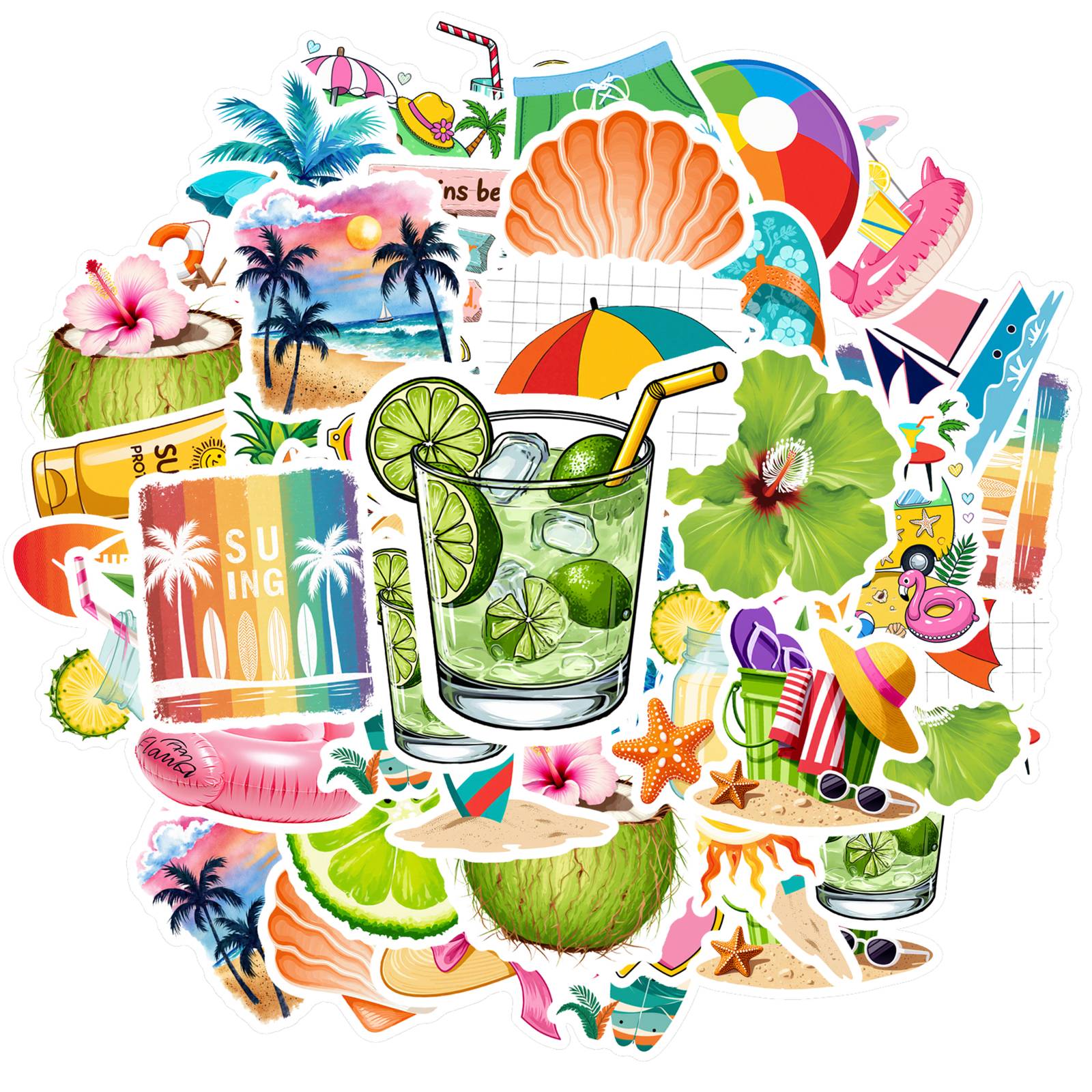 35pcs-50pcs Tropical Summer Stickers Cartoon Tropical Vacation Stickers Tropical Stickers For DIY Phone Laptop Scrapbook Bike
35pcs-50pcs Tropical Summer Stickers Cartoon Tropical Vacation Stickers Tropical Stickers For DIY Phone Laptop Scrapbook Bike