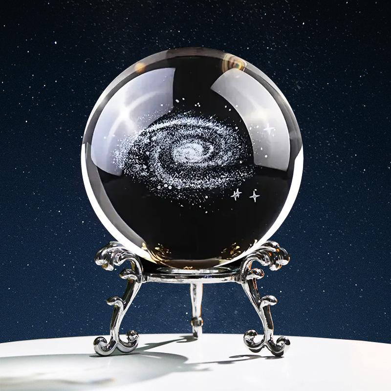 3D Galaxy Crystal Ball Ornament - Customizable Home Desktop Decoration & Birthday Gift for Boys 3cm Sphere
3D Galaxy Crystal Ball Ornament - Customizable Home Desktop Decoration & Birthday Gift for Boys 3cm Sphere