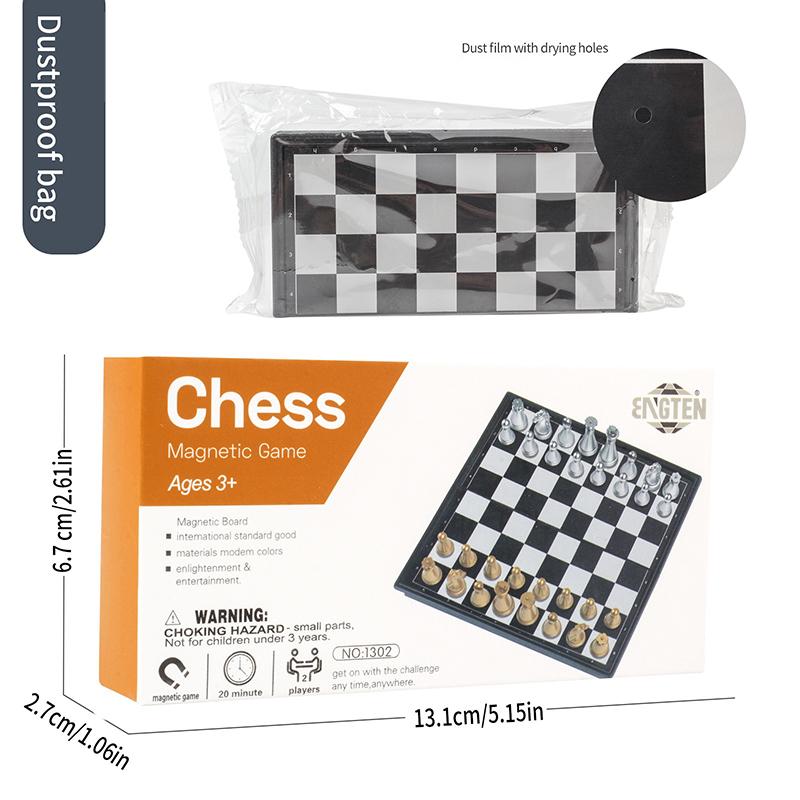 Extra Small Magnetic Gold And Silver Chess Set Educational Plaything For Kids Intellectual Development Game Chess For Young Boys And Girls
Extra Small Magnetic Gold And Silver Chess Set Educational Plaything For Kids Intellectual Development Game Chess For Young Boys And Girls
