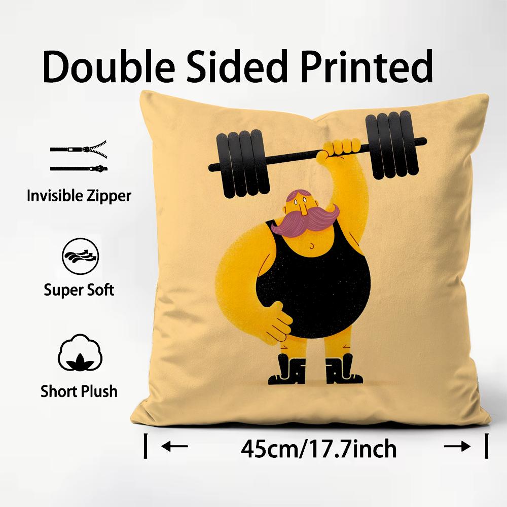 Gym Fitness Bodybuilding Cushion Cover Plush Fabric Soft DoubleSided Printed Sofa Warm Winter Home Child Gift Pillow Case 30x30cm
Gym Fitness Bodybuilding Cushion Cover Plush Fabric Soft DoubleSided Printed Sofa Warm Winter Home Child Gift Pillow Case 30x30cm