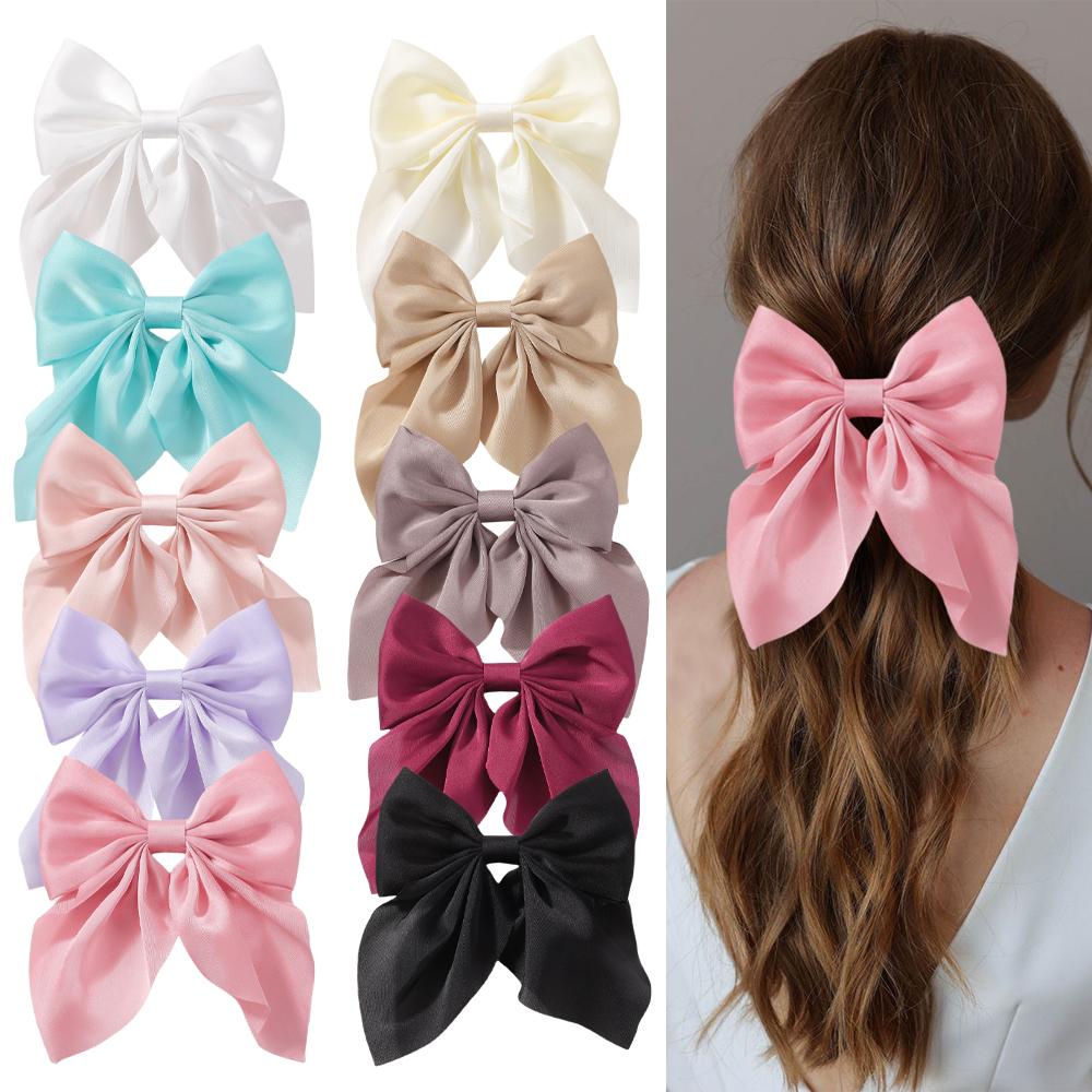 LOVEKIKI 4.9inch Elegant Hair Bows Hair Clip for Womens Fashion Ponytail Hairgripes Girls Solid Color Satin Butterfly Barrettes
LOVEKIKI 4.9inch Elegant Hair Bows Hair Clip for Womens Fashion Ponytail Hairgripes Girls Solid Color Satin Butterfly Barrettes