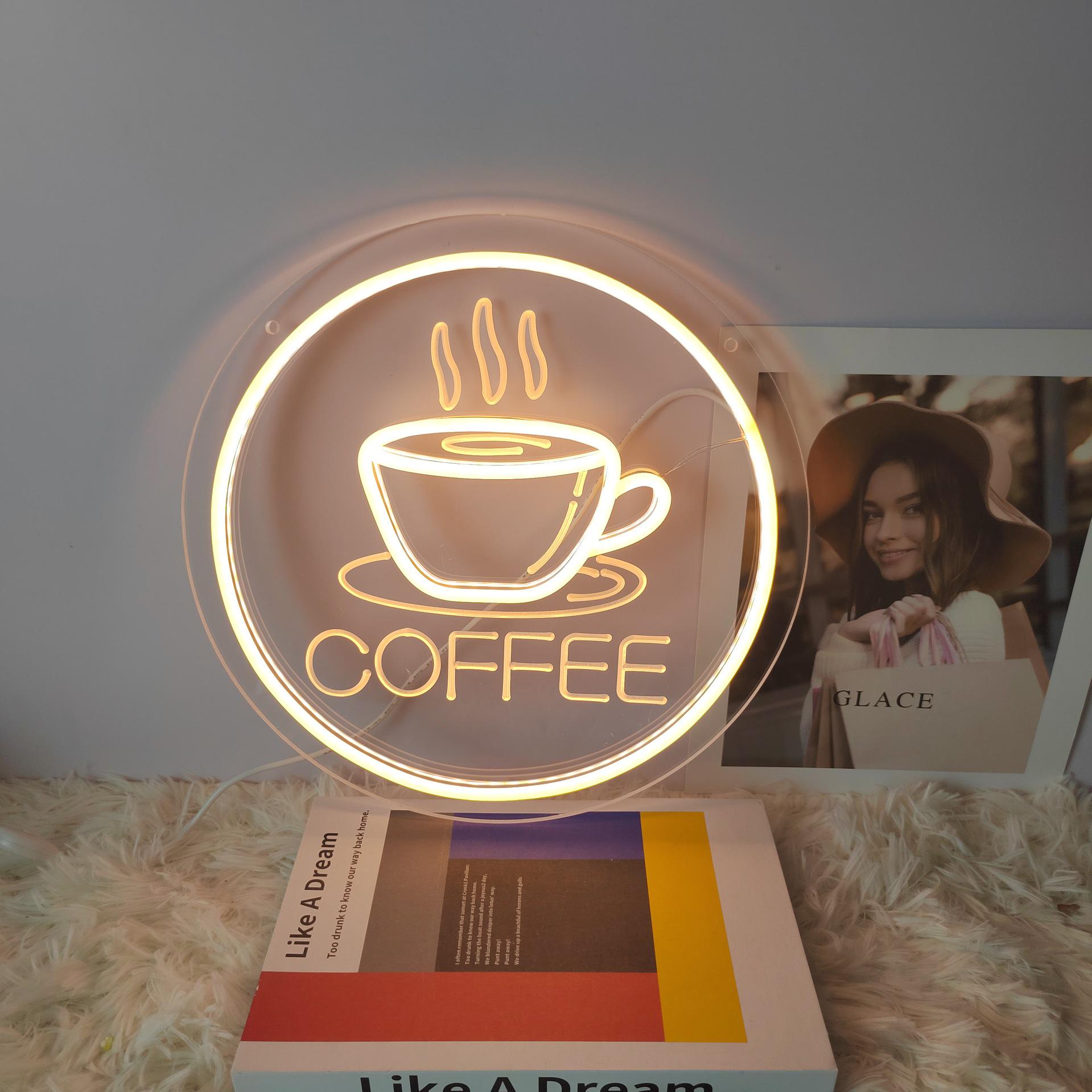 Creative Coffee Neon LED Lamp - Luminous Teacup Sign for Bar and Cafe Decor 5V (with adapter or power bank)
Creative Coffee Neon LED Lamp - Luminous Teacup Sign for Bar and Cafe Decor 5V (with adapter or power bank)