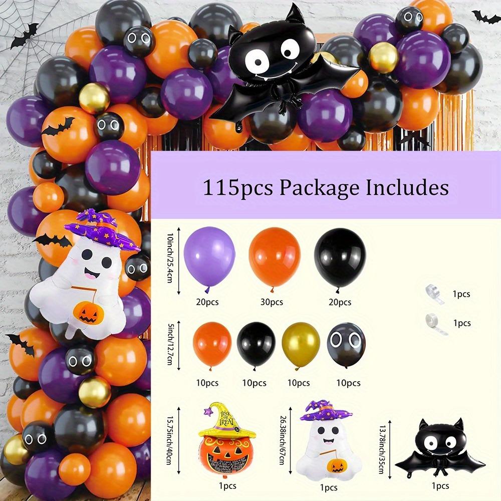 115PCS Halloween Balloon Wreath Set Pumpkin Ghost Foil Balloon Halloween Birthday Anniversary Ball Day of The Dead Decoration Other
115PCS Halloween Balloon Wreath Set Pumpkin Ghost Foil Balloon Halloween Birthday Anniversary Ball Day of The Dead Decoration Other