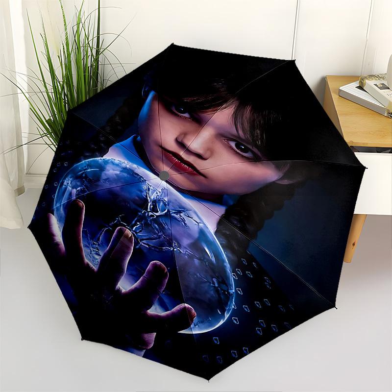 WednesdayThemed Automatic Opening and Closing Umbrella - 8 Ribs, Suitable for Leisure and Going Out, Outdoor Accessory, Gothic Style, Fashio
WednesdayThemed Automatic Opening and Closing Umbrella - 8 Ribs, Suitable for Leisure and Going Out, Outdoor Accessory, Gothic Style, Fashio