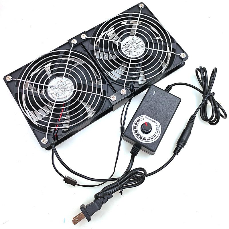 120MM 2 Fans Set 12V Btc Mining Machine Workstation Cabinet Server Case Cooling System Fan with Adapter 2700RPM 0.3A 240-120MM
120MM 2 Fans Set 12V Btc Mining Machine Workstation Cabinet Server Case Cooling System Fan with Adapter 2700RPM 0.3A 240-120MM