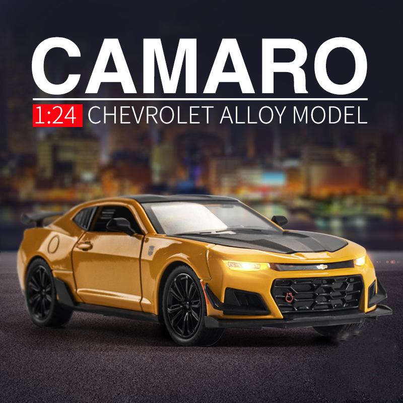 1/24 Alloy Die Cast Camaro Sports Car Model Toy Vehicle Simulation Sound Light Pull Back Collection Toys Gifts
1/24 Alloy Die Cast Camaro Sports Car Model Toy Vehicle Simulation Sound Light Pull Back Collection Toys Gifts