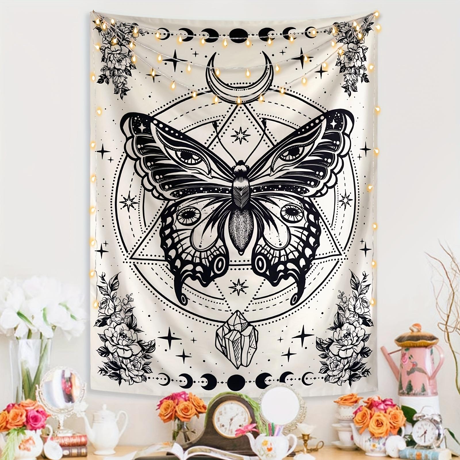 VIKAMA Black And White Minimalist Moth Print Tapestry For Living Room Bedroom Outdoor Party Home Decoration Wall Hanging 74x94cm(29x37in)
VIKAMA Black And White Minimalist Moth Print Tapestry For Living Room Bedroom Outdoor Party Home Decoration Wall Hanging 74x94cm(29x37in)