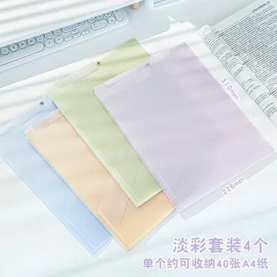 4pcs Light colored swinging folder, student specific test paper clip, writing pad, transparent test paper storage bag
4pcs Light colored swinging folder, student specific test paper clip, writing pad, transparent test paper storage bag