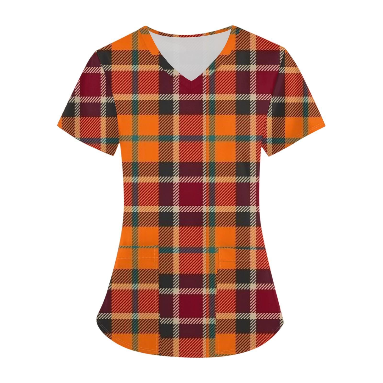 Женская мода с v-образным вырезом, короткими рукавами и карманами, топы с принтом XXXL оранжевый
Женская мода с v-образным вырезом, короткими рукавами и карманами, топы с принтом XXXL оранжевый