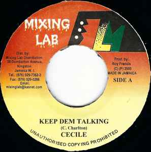 7inch Record CE CILE / SINGING SWEET & TYRICAL - Keep Dem Talking / High Grade She W NONE Mixing Lab 2000 Jamaica Reggae, Ska & Dub Used
7inch Record CE CILE / SINGING SWEET & TYRICAL - Keep Dem Talking / High Grade She W NONE Mixing Lab 2000 Jamaica Reggae, Ska & Dub Used