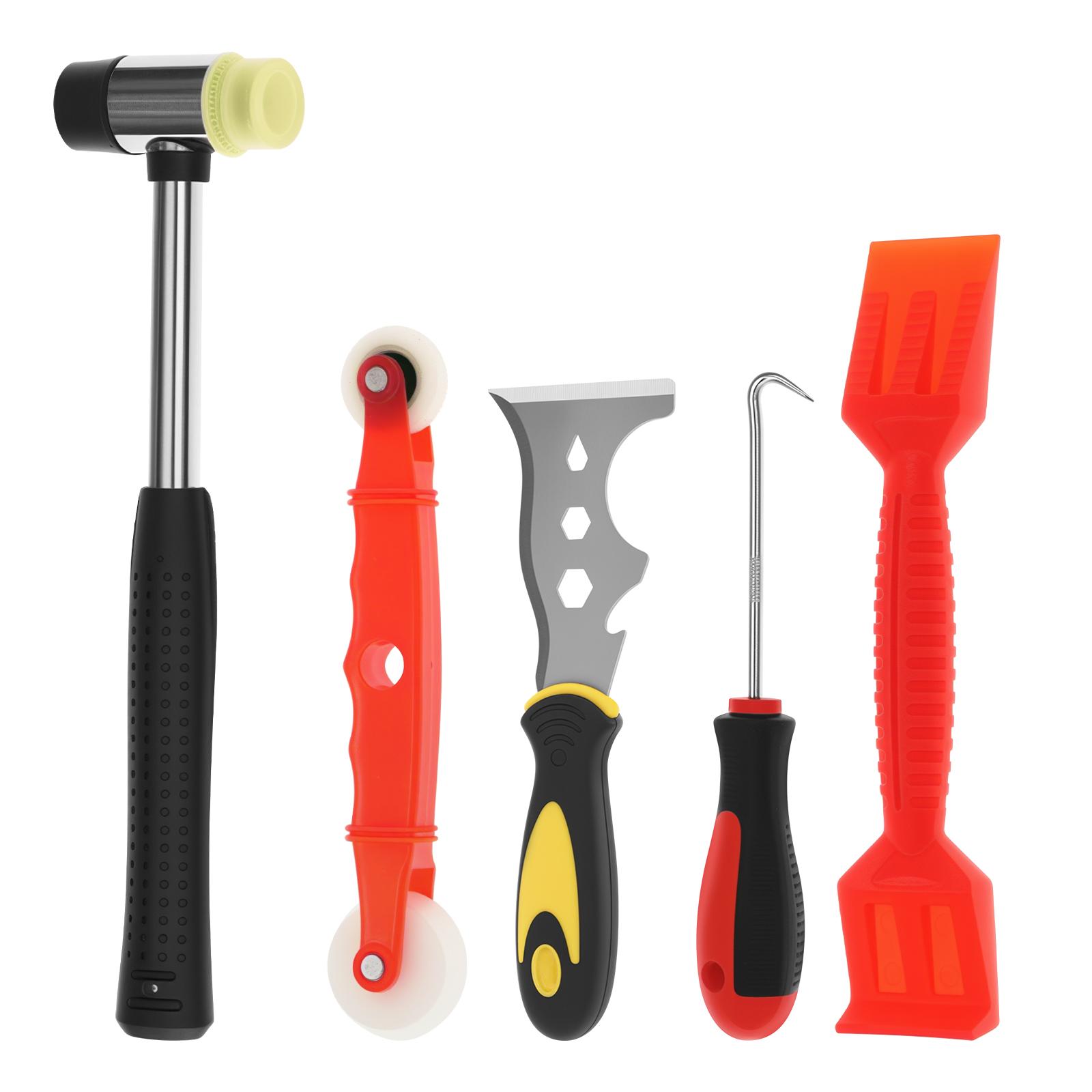 5Pcs Professional Window Glazing Tool Kit Window Screen Replacement Installation Tool with Handle for Home Workshop Office
5Pcs Professional Window Glazing Tool Kit Window Screen Replacement Installation Tool with Handle for Home Workshop Office