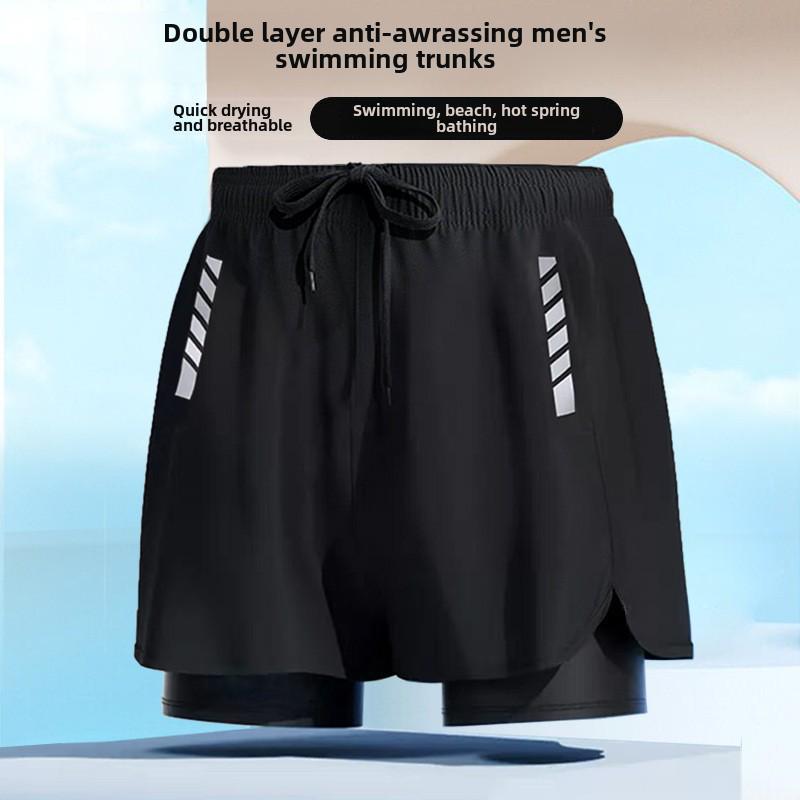 Чоловічі швидковисихаючі двошарові великі плавки - Вільний крій, 4-кутовий дизайн
Чоловічі швидковисихаючі двошарові великі плавки - Вільний крій, 4-кутовий дизайн