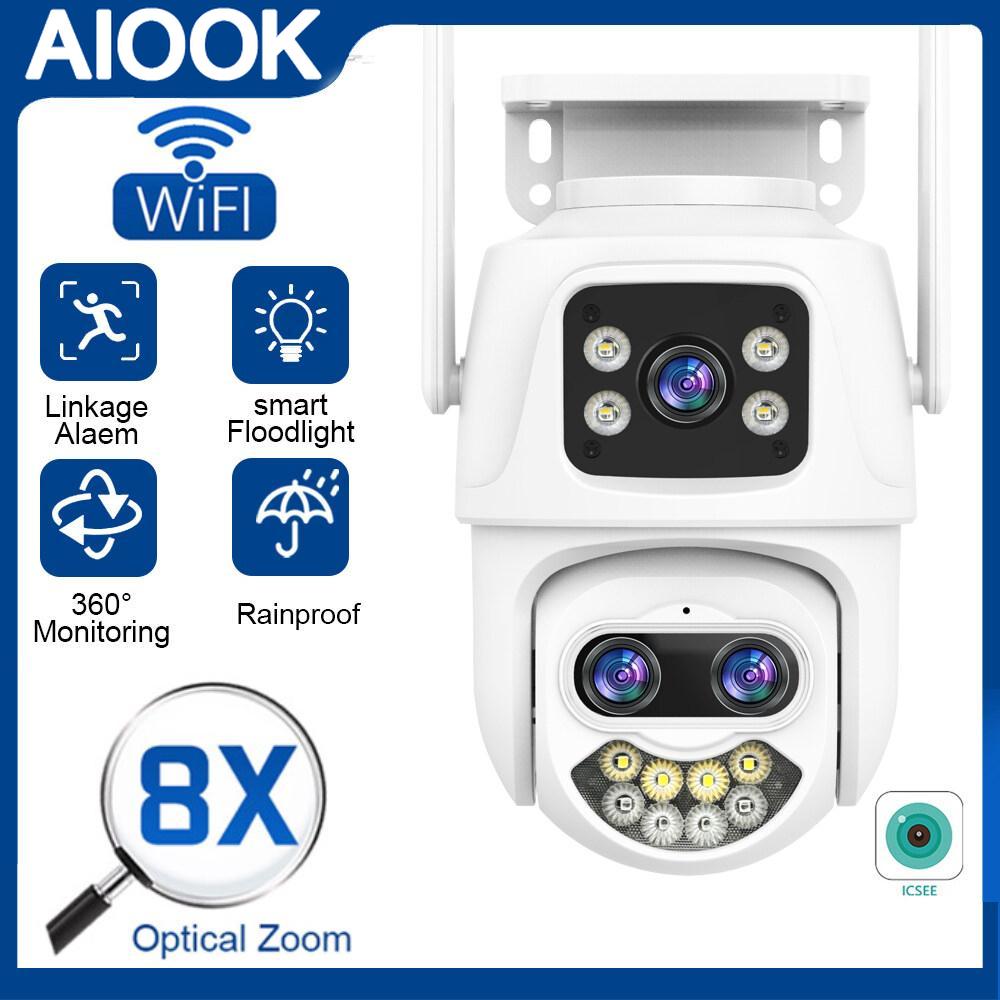 AIOOK Icsee 4K 9MP три объектива видеонаблюдения Беспроводная уличная WIFI камера безопасности 8-кратный оптический зум автоматическое отслеживание цвета ночью
AIOOK Icsee 4K 9MP три объектива видеонаблюдения Беспроводная уличная WIFI камера безопасности 8-кратный оптический зум автоматическое отслеживание цвета ночью