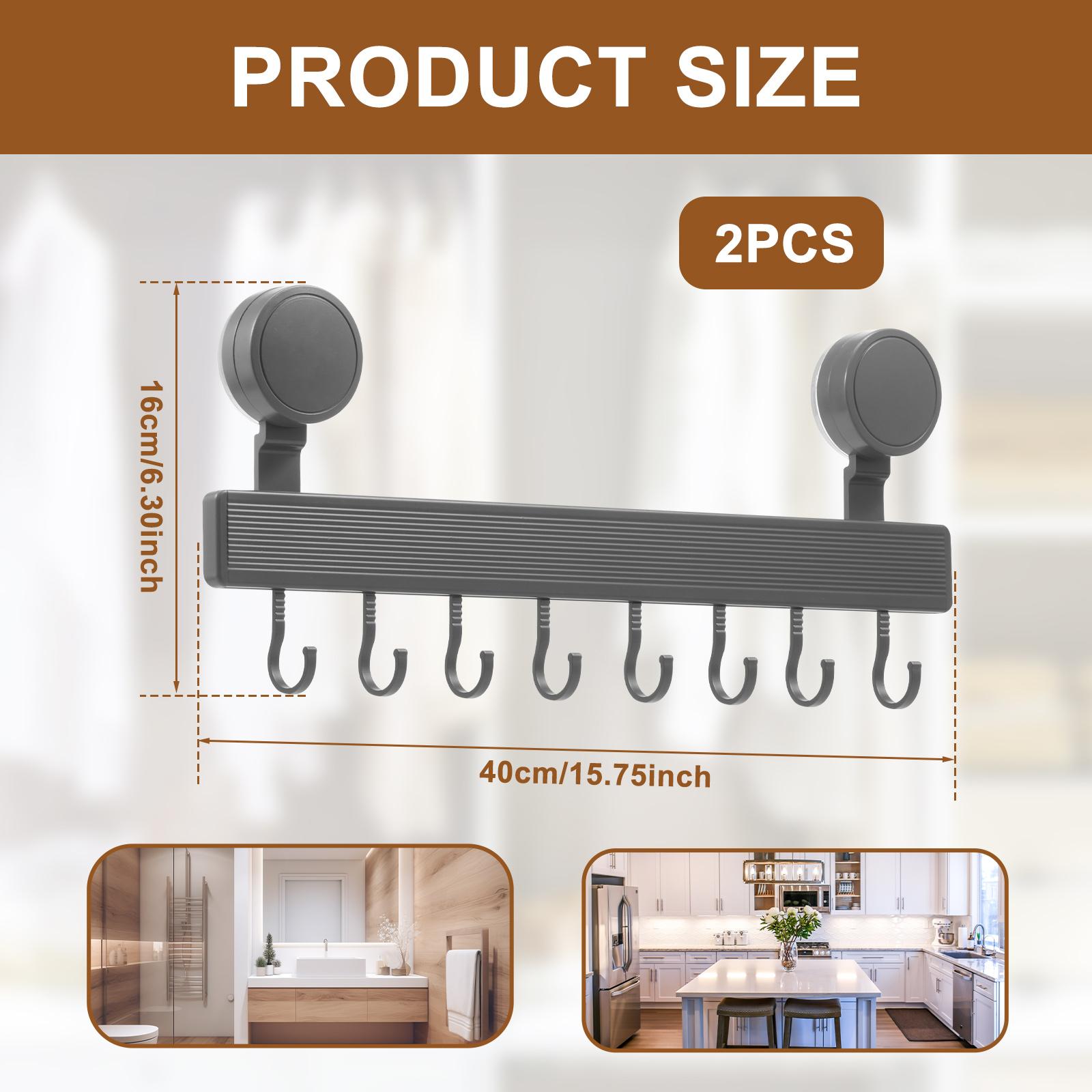 2Pcs Wall Clothes Hook No Drilling Hook Rack with Suction Cup Kitchen Bathroom Clothes Hanger Load-bearing Adhesive Hook
2Pcs Wall Clothes Hook No Drilling Hook Rack with Suction Cup Kitchen Bathroom Clothes Hanger Load-bearing Adhesive Hook