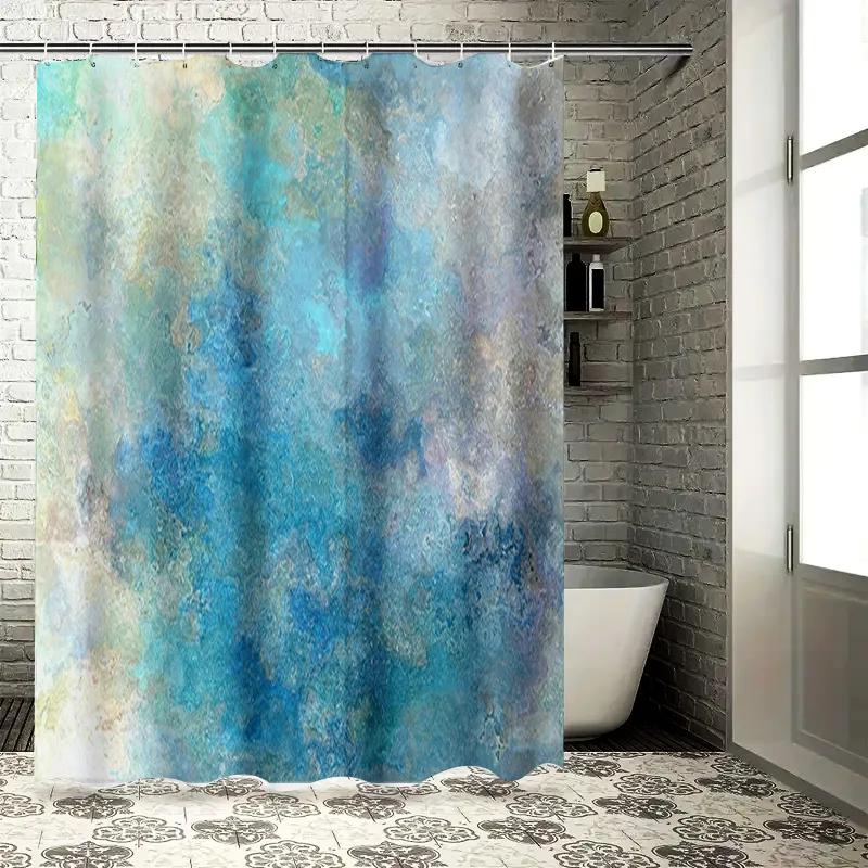 Soft Fabric Shower Curtain Waterproof Bathroom Decor Watercolor Blue White Pattern Home Decoration (Blue) W60H190(CM)-1 Pcs
Soft Fabric Shower Curtain Waterproof Bathroom Decor Watercolor Blue White Pattern Home Decoration (Blue) W60H190(CM)-1 Pcs
