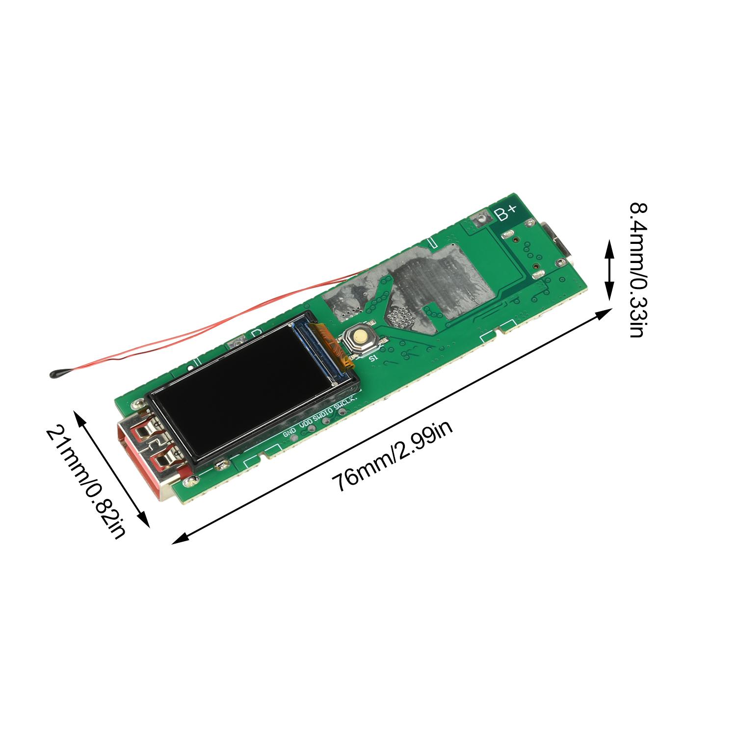 21700 Battery Case Holder 0.96inch TFT Color Screen Digital Display DIY Power Bank Kit 22.5W Fast Charger Module
21700 Battery Case Holder 0.96inch TFT Color Screen Digital Display DIY Power Bank Kit 22.5W Fast Charger Module