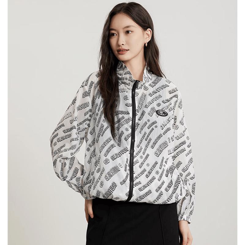 Gejin Printed Stand-up Collar Thin Jacket S
Gejin Printed Stand-up Collar Thin Jacket S