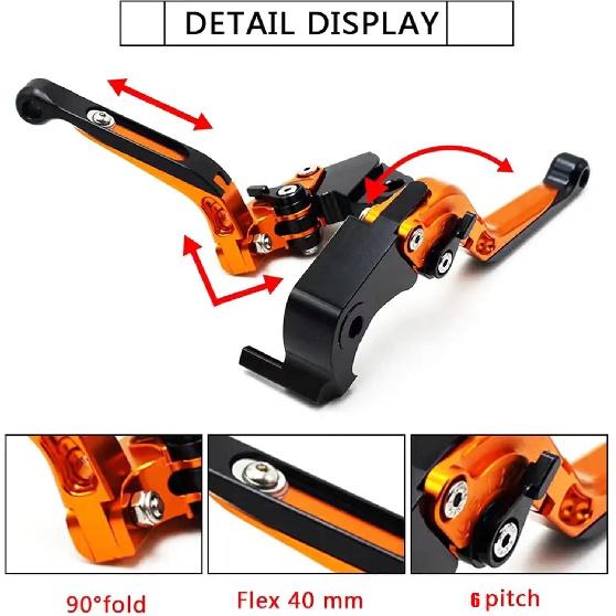 for Duke 390/250/200/125 2023 New Motorcycle Parts CNC 6-Speed Adjustable Retractable Foldable Brake Clutch Lever Duke 390/250/200/125 2019-2023 помаранчевий
for Duke 390/250/200/125 2023 New Motorcycle Parts CNC 6-Speed Adjustable Retractable Foldable Brake Clutch Lever Duke 390/250/200/125 2019-2023 помаранчевий