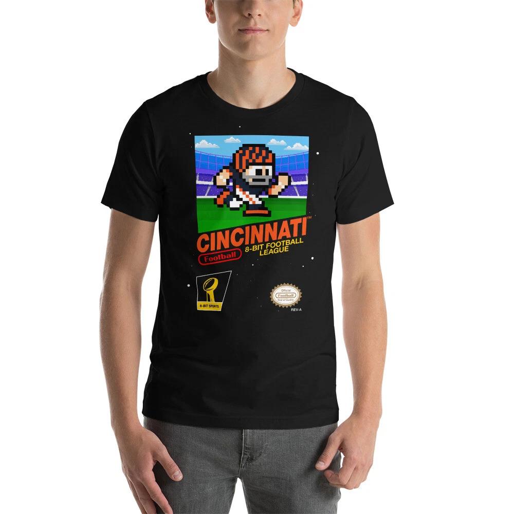 Cincinnati Bengals 8-bit Football NES Nintendo Retro Tecmo Super Bowl T-Shirt XL
Cincinnati Bengals 8-bit Football NES Nintendo Retro Tecmo Super Bowl T-Shirt XL