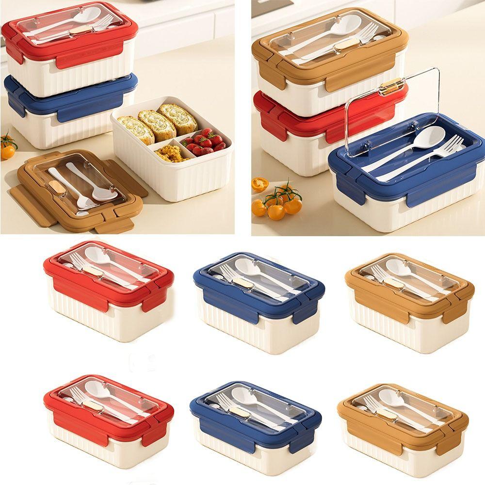 with Tableware Lunch Box Square Divided Leakproof Food Container Box 1100/1400ML Reusable Picnic Fresh Box Student
with Tableware Lunch Box Square Divided Leakproof Food Container Box 1100/1400ML Reusable Picnic Fresh Box Student